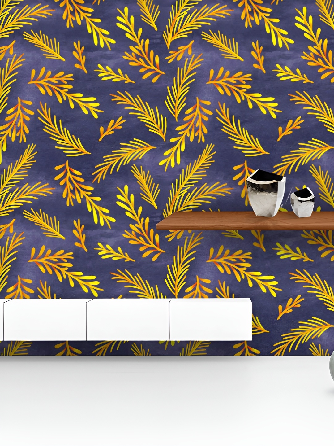 

ArtzFolio Printed UV-Resistant Anti-Bacterial Watercolor Floral Pattern Peel & Stick Wallpaper, Multi