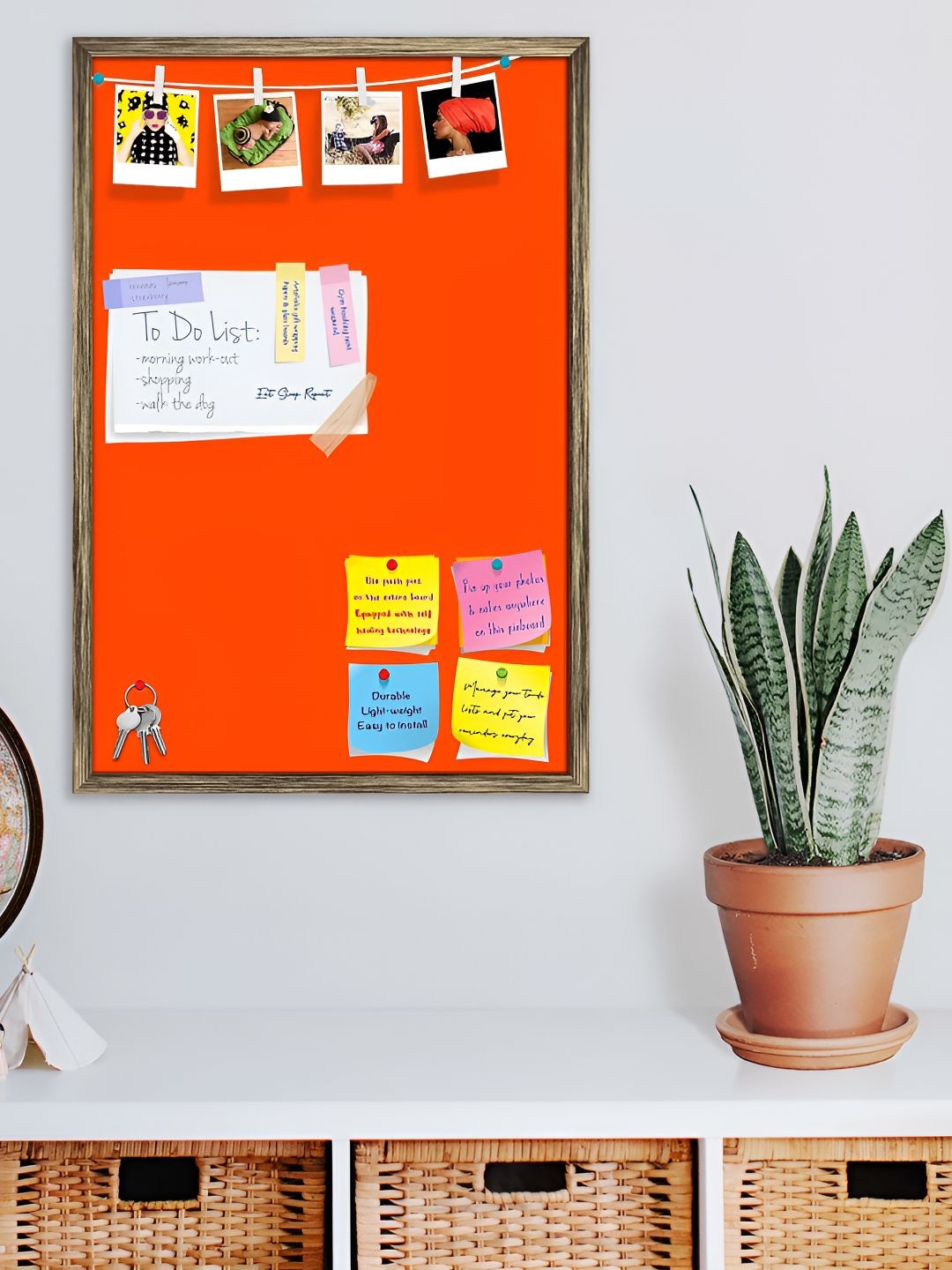 

ArtzFolio Wooden Notice Board, Orange