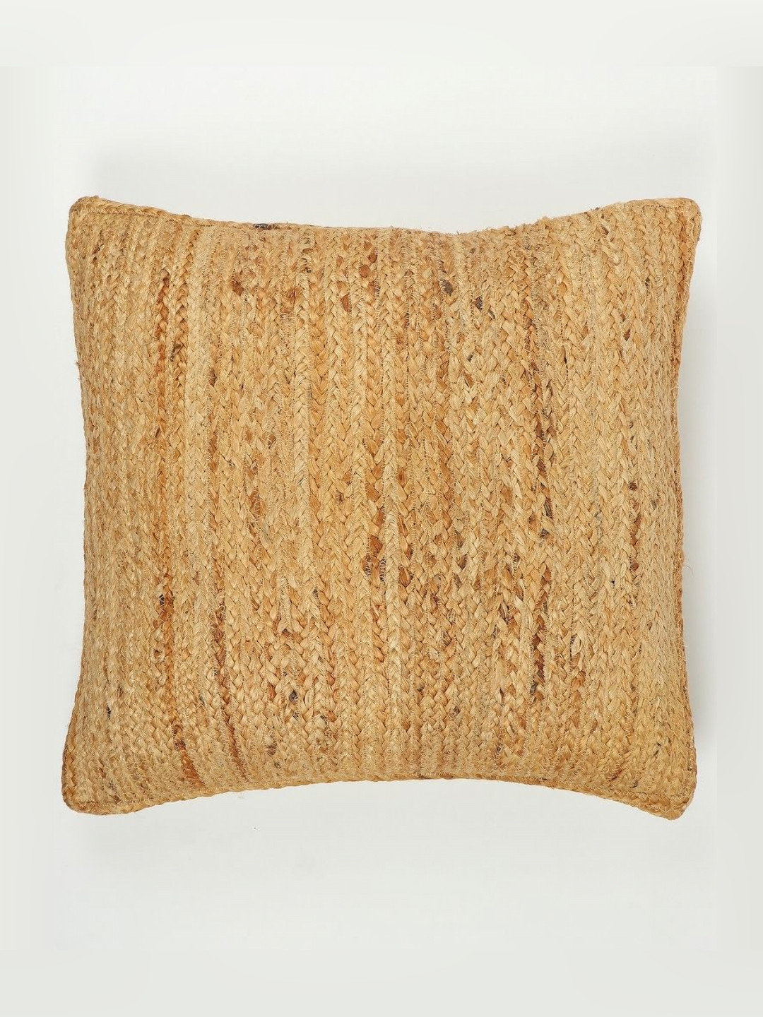 

Art Avenue Tan & Beige Self Design Hemp Square Cushion Covers