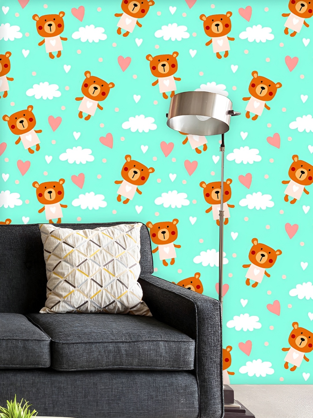 

ArtzFolio Printed UV-Resistant Anti-Bacterial Teddy Bear Peel & Stick Wallpaper, Multi