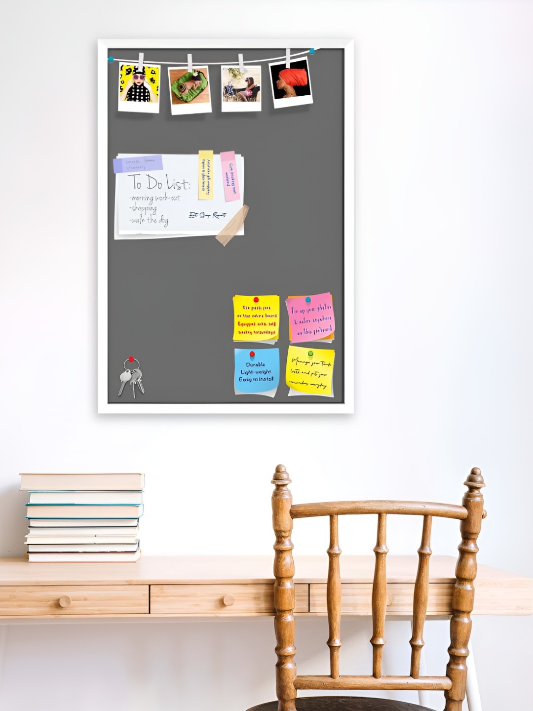 

ArtzFolio Wooden Notice Board, Grey