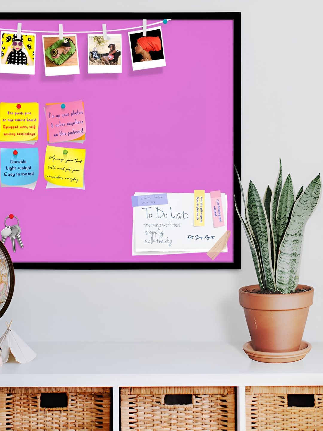 

ArtzFolio Wooden Notice Pin Board, Purple
