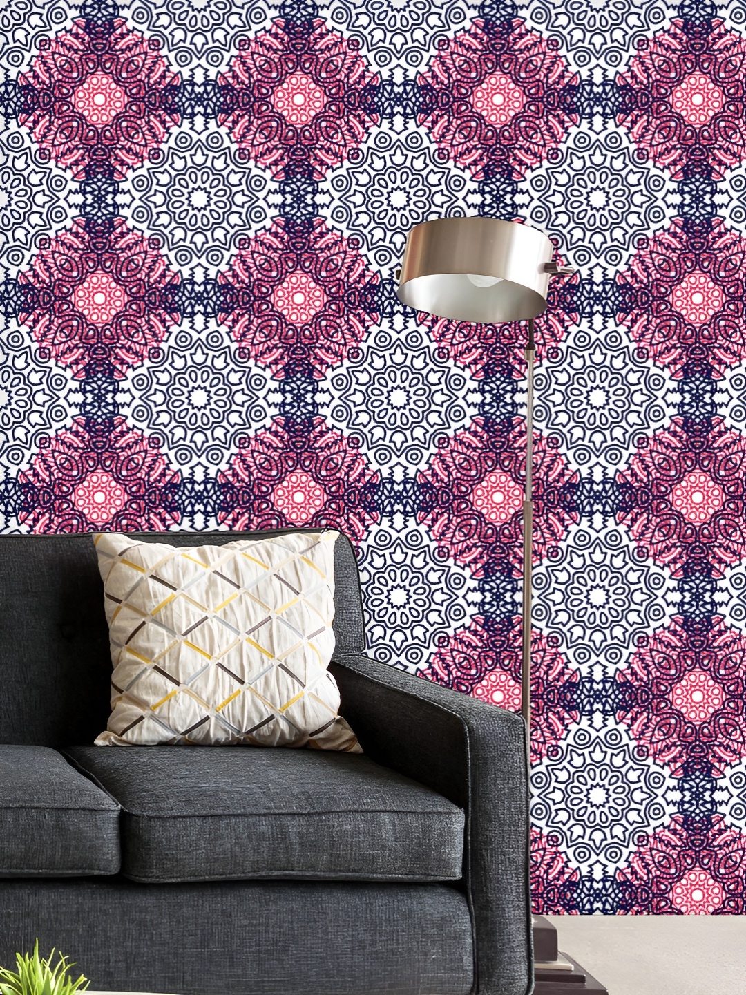 

ArtzFolio Printed UV-Resistant Anti-Bacterial Ethnic Orient Peel & Stick Wallpaper, Multi