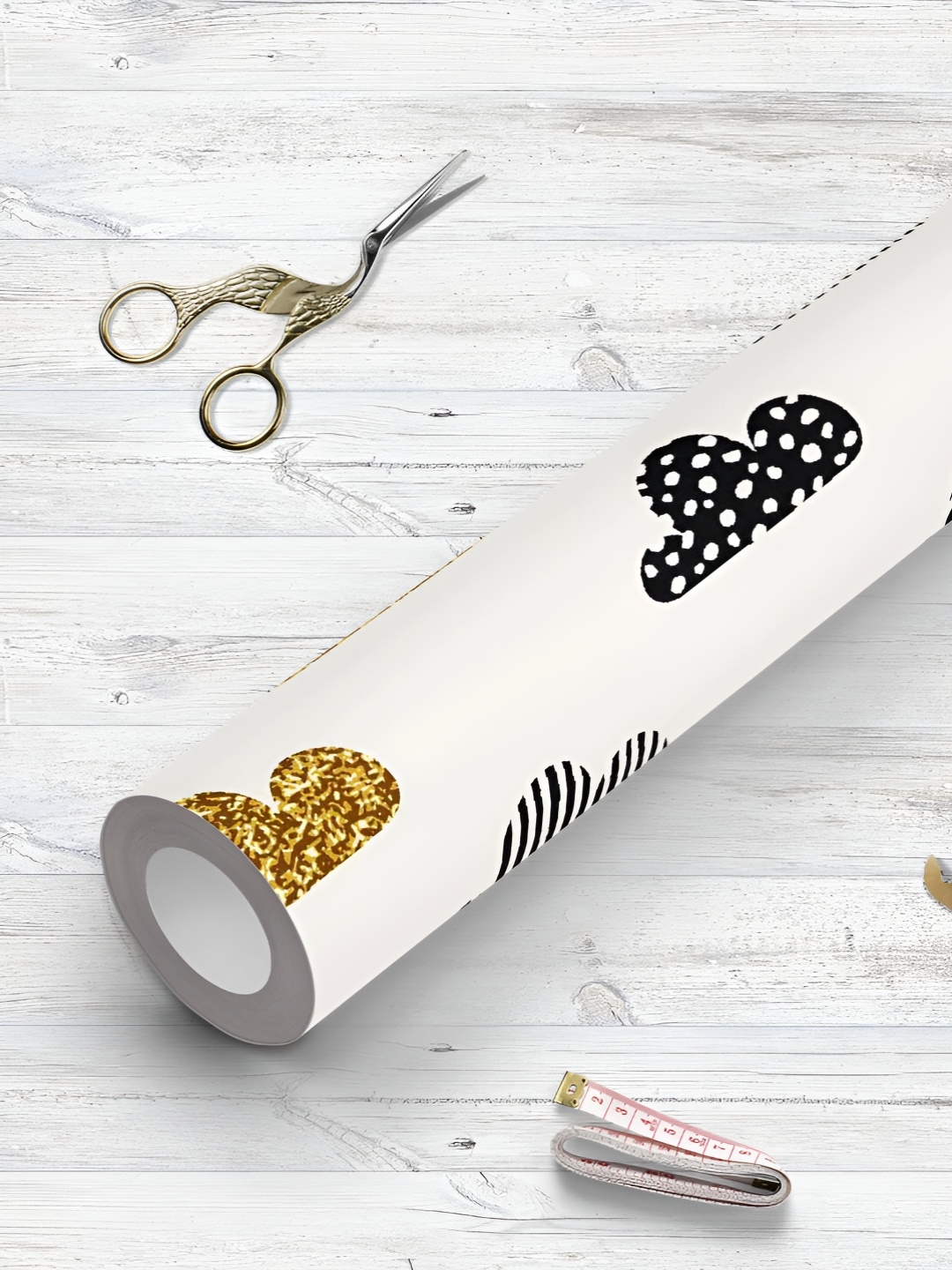 

ArtzFolio Off-White & Black Printed Peel & Stick Wallpaper