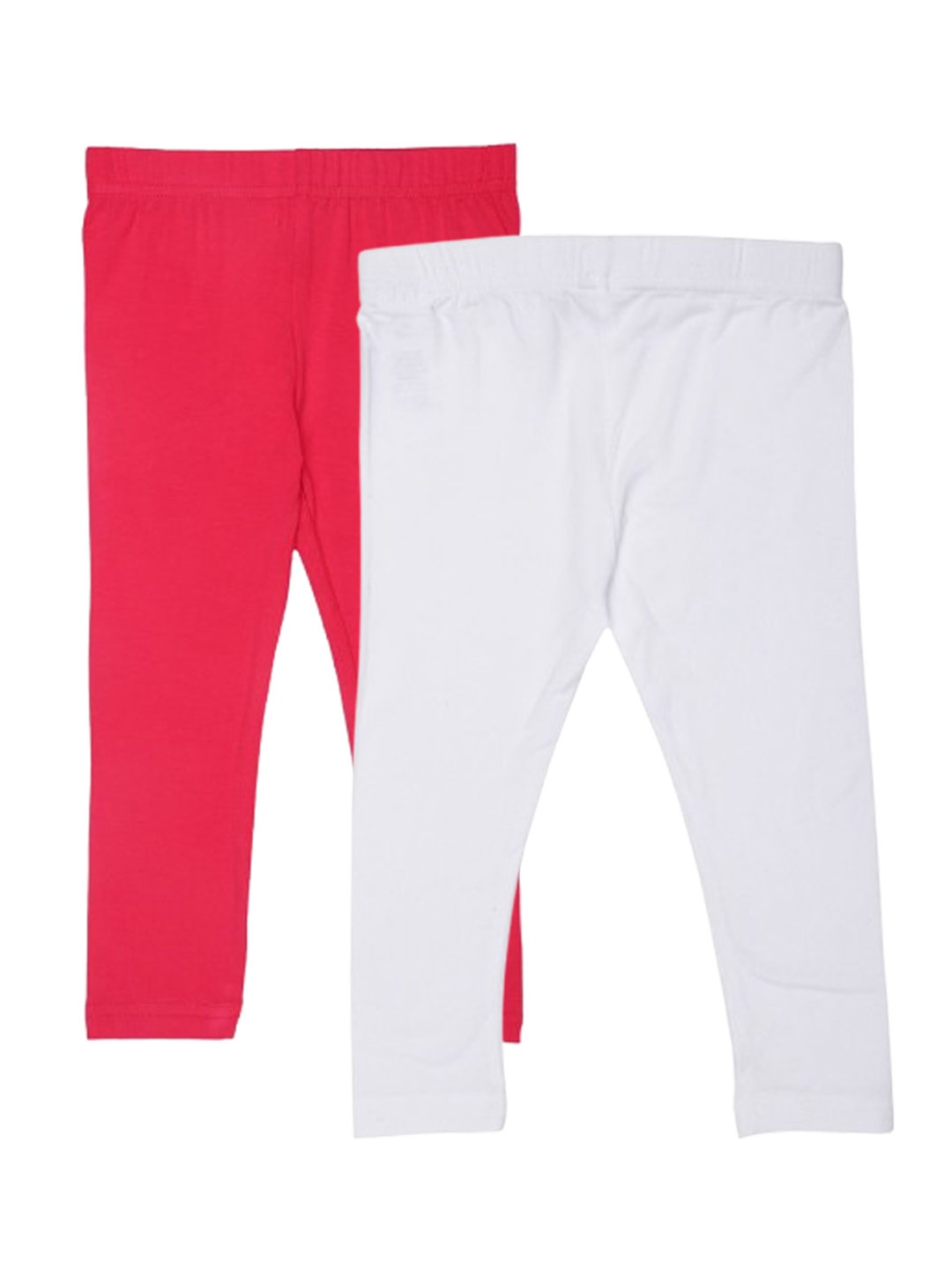 

De Moza Girls Pack Of 2 Ankle Length Leggings, White