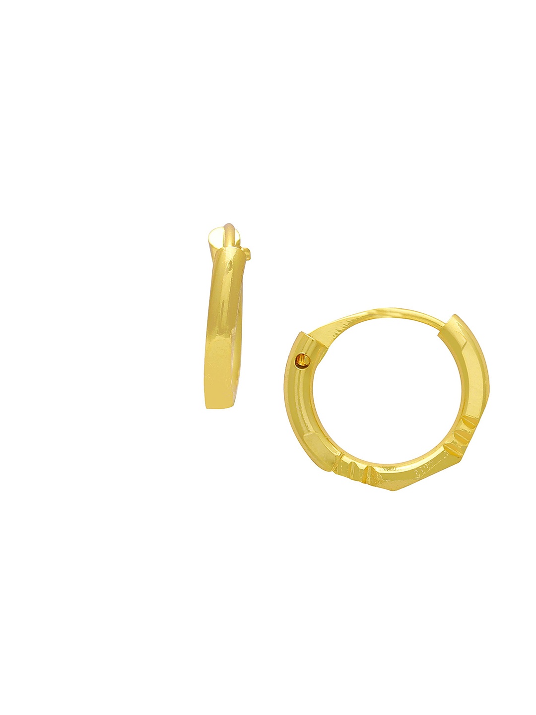 

MEMOIR Gold Plated Contemporary Hoop Earrings