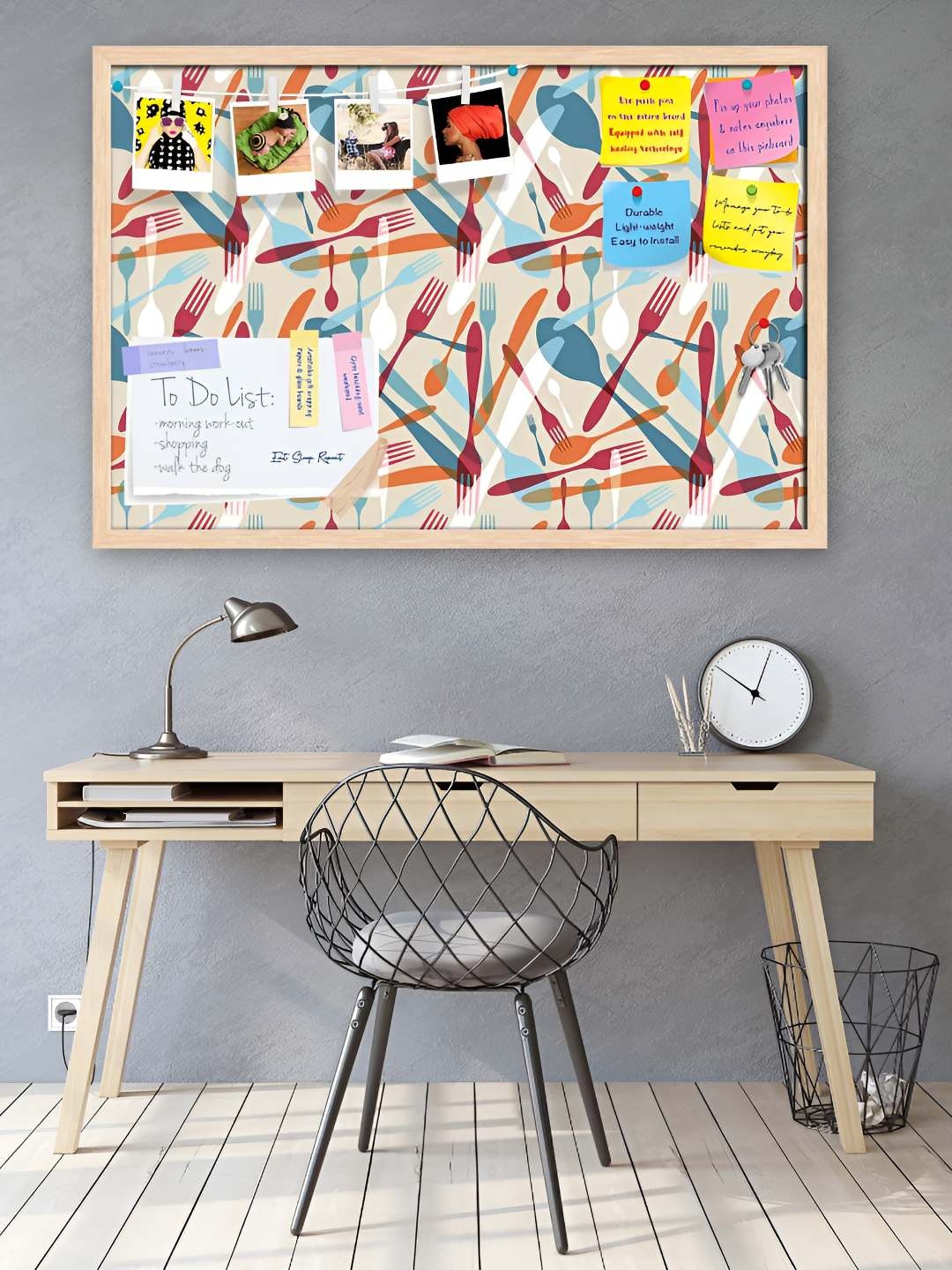 

ArtzFolio Wooden Notice Pin Board, Multi