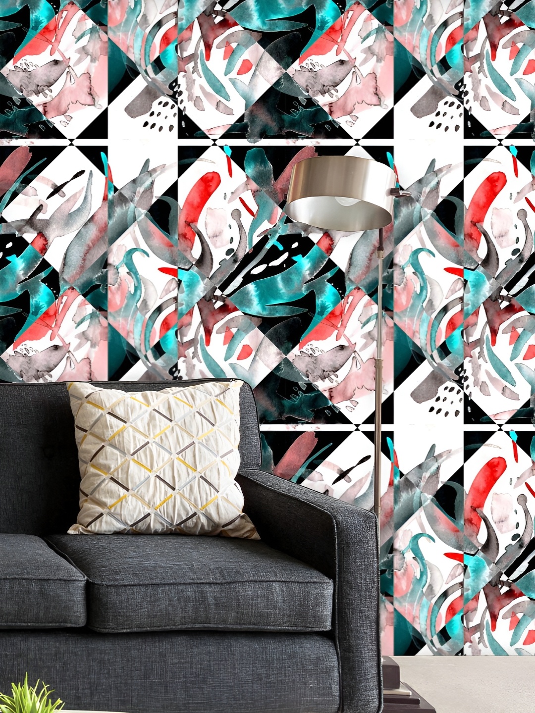 

ArtzFolio White & Black Printed UV Resistant Wallpaper