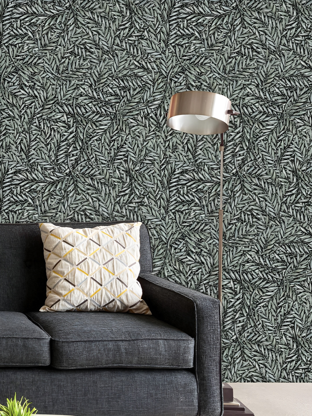 

ArtzFolio Printed UV-Resistant Anti-Bacterial D Metal Pattern Peel & Stick Wallpaper, Multi
