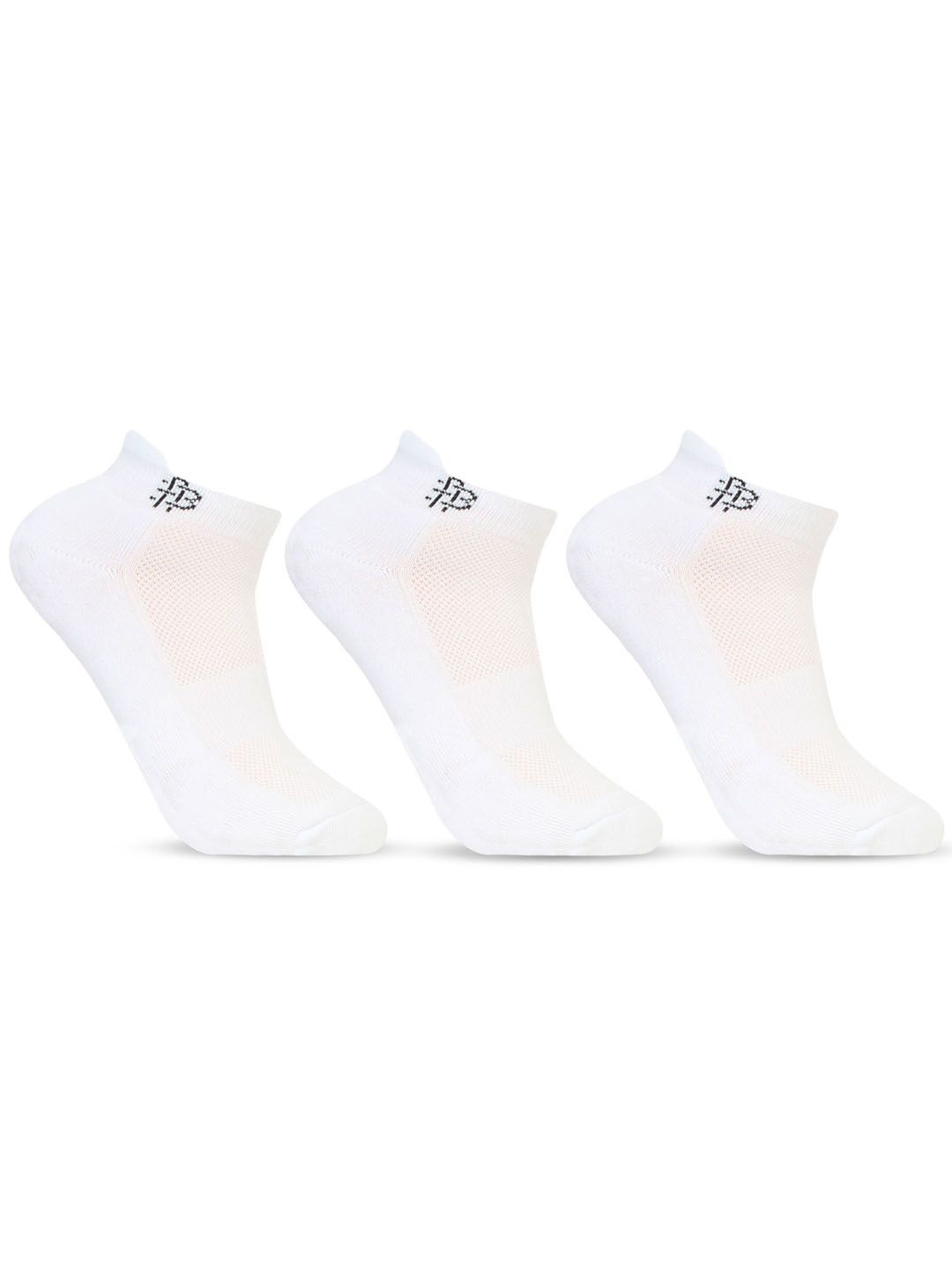 

Bonjour Men Pack Of 3 Ankle-Length Socks, White