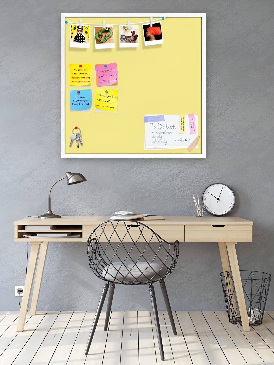 

ArtzFolio Wooden Notice Pin Board, Yellow