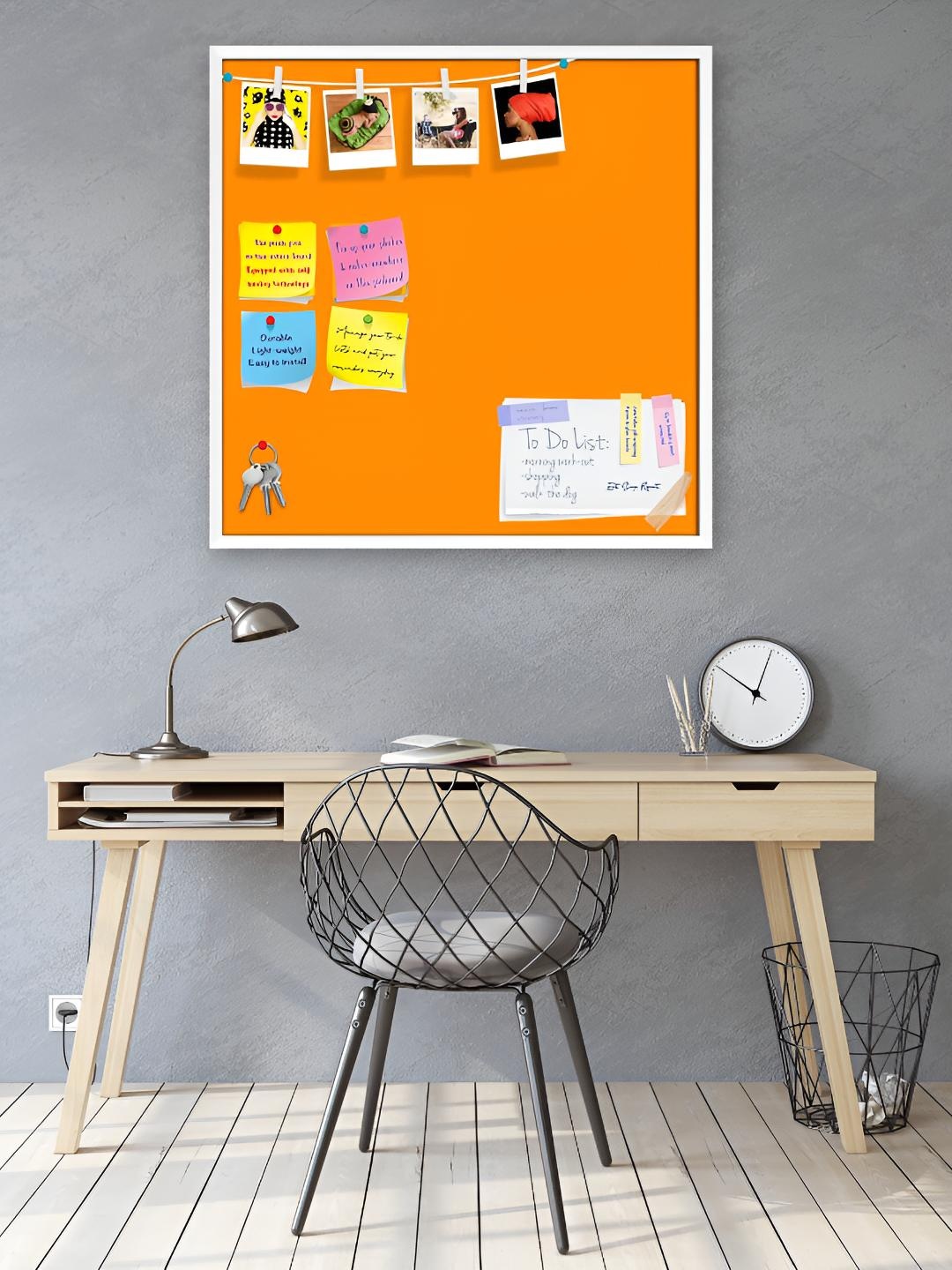 

ArtzFolio Wooden Notice Pin Board, Orange