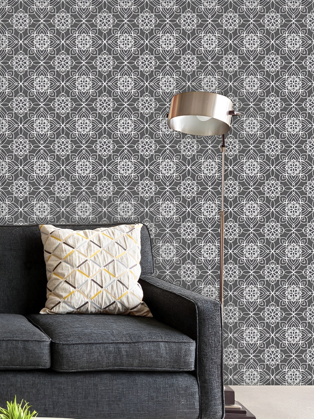 

ArtzFolio Printed UV-Resistant Anti-Bacterial Abstract Monochrome Peel & Stick Wallpaper, Multi