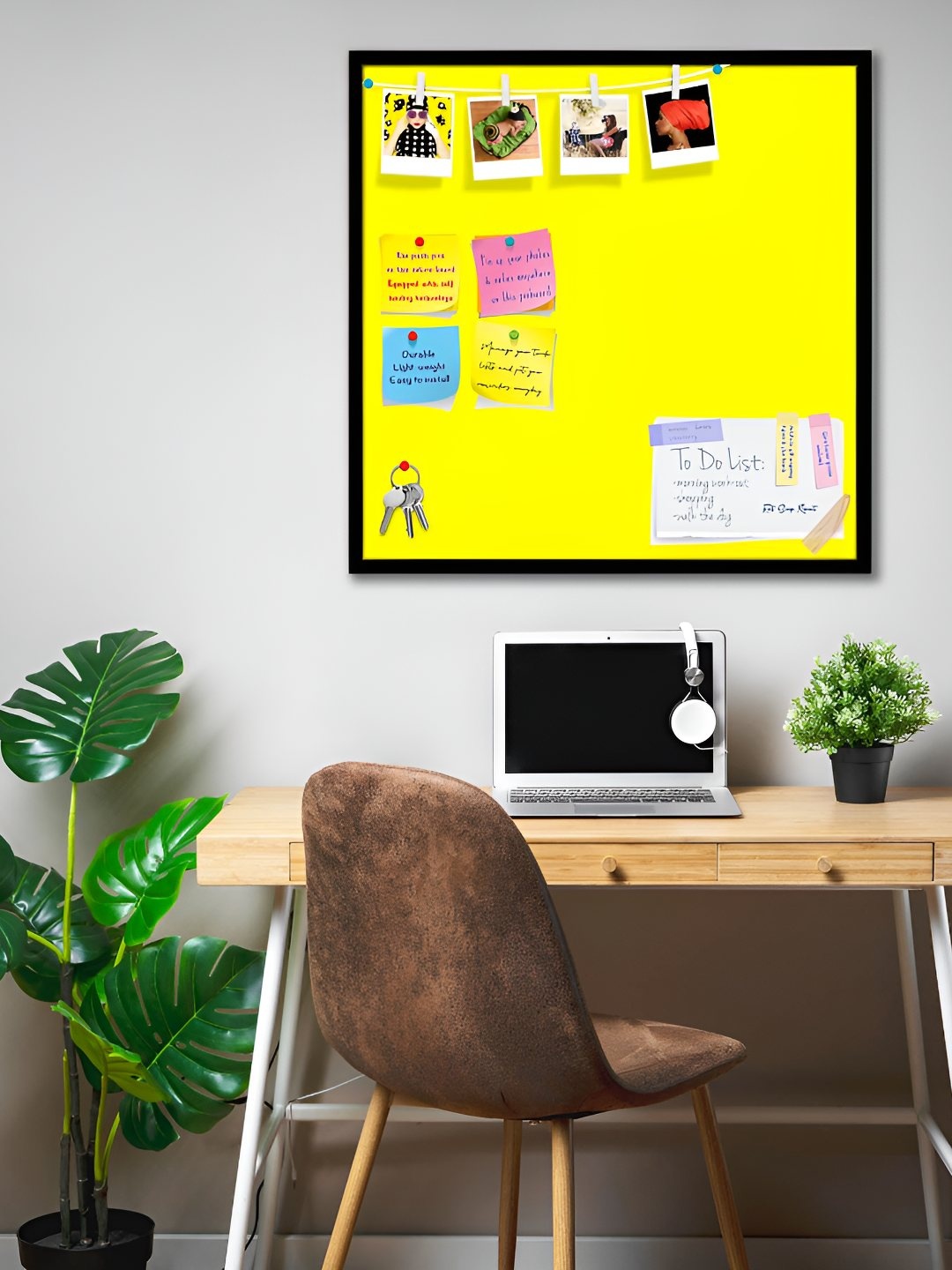 

ArtzFolio Wooden Notice Pin Board, Yellow