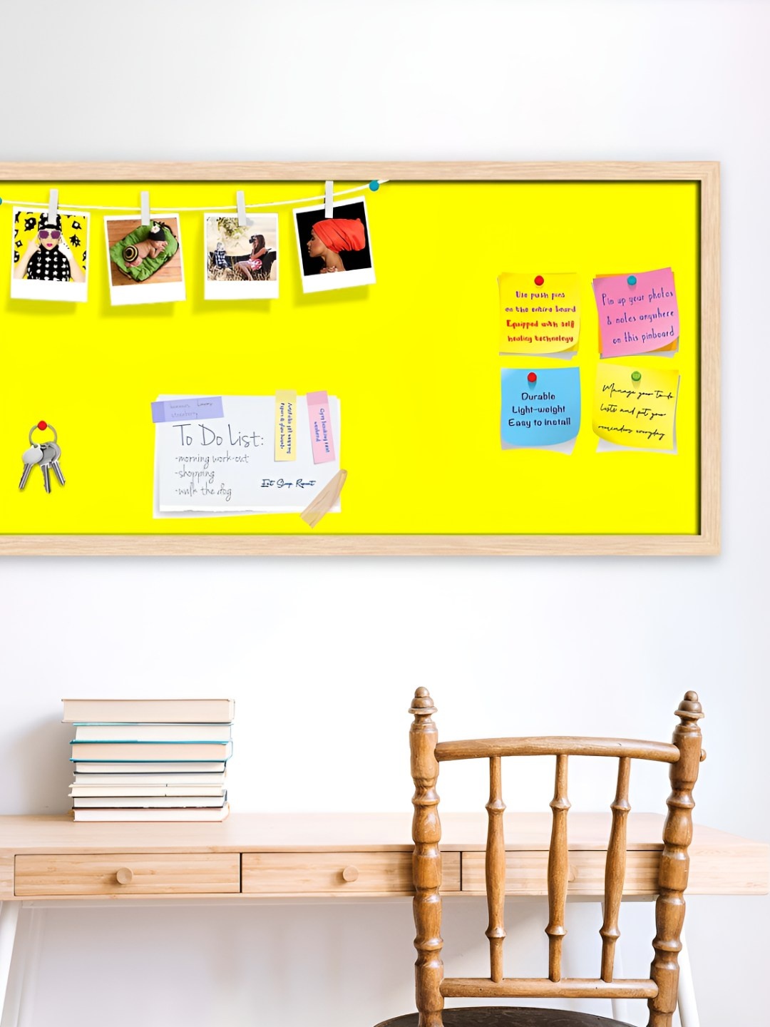 

ArtzFolio Wooden Notice Pin Board, Yellow