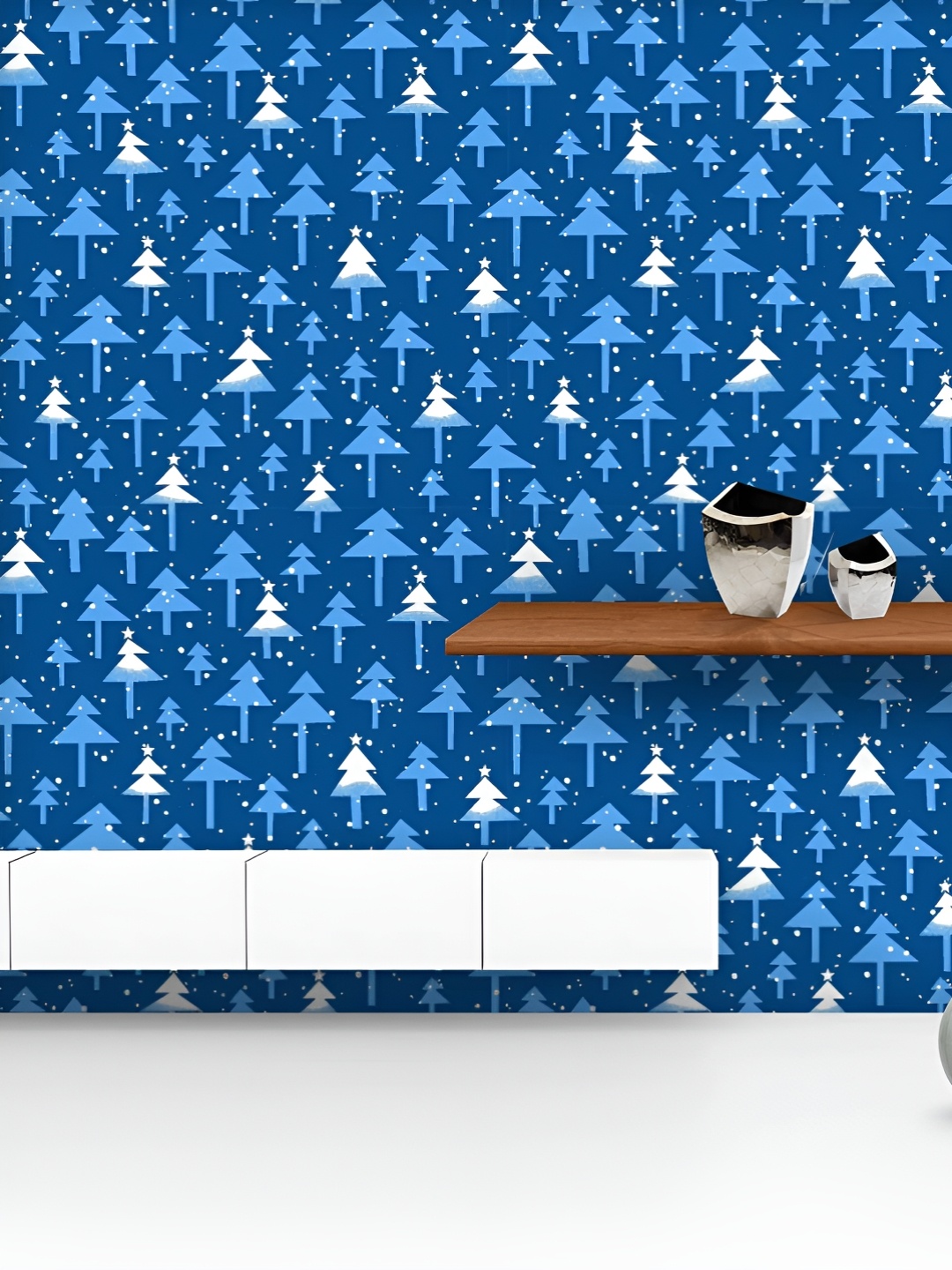 

ArtzFolio Printed UV-Resistant Anti-Bacterial Abstract Christmas Peel & Stick Wallpaper, Multi