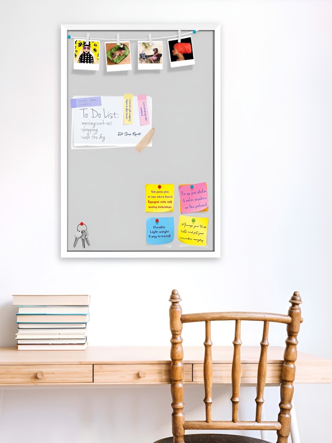 

ArtzFolio Wooden Notice Board, Grey