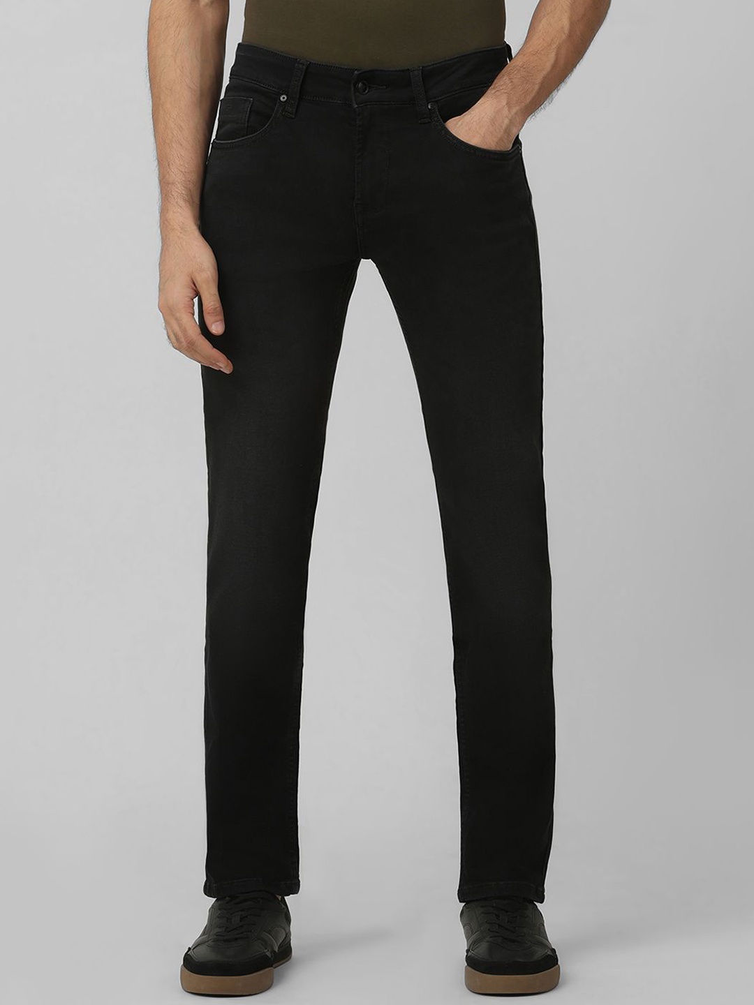 

Mufti Men Mid-Rise Super Skinny Fit Stretchable Jeans, Black