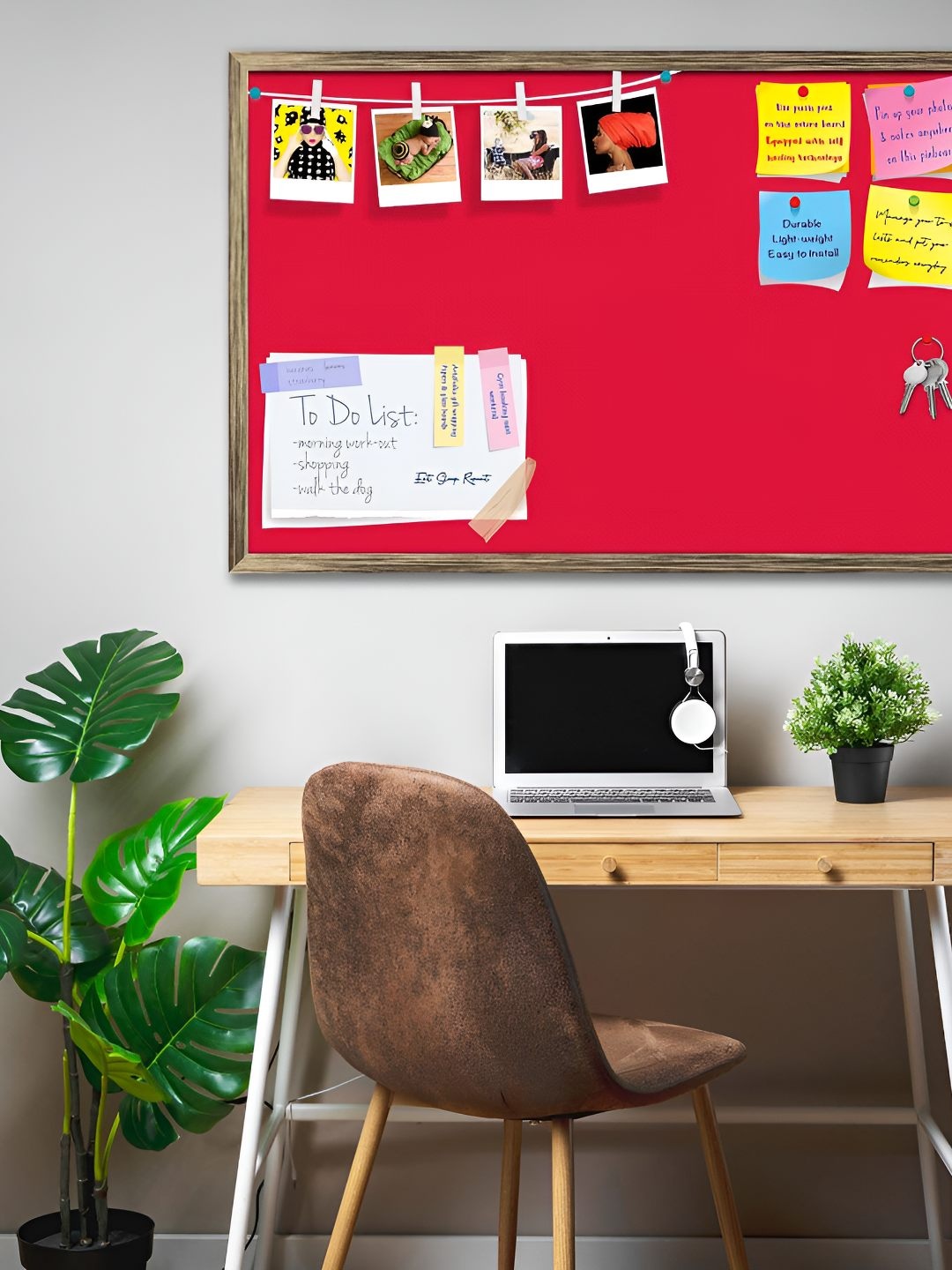 

ArtzFolio Wooden Notice Board, Red