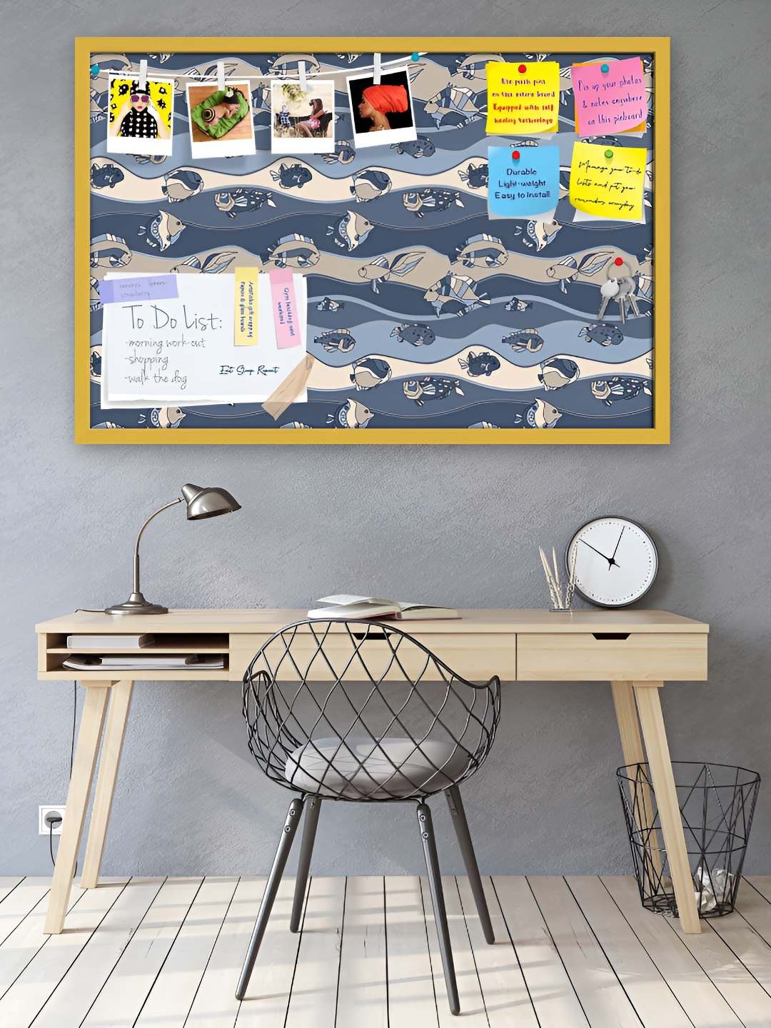 

ArtzFolio Wooden Notice Pin Board, Multi