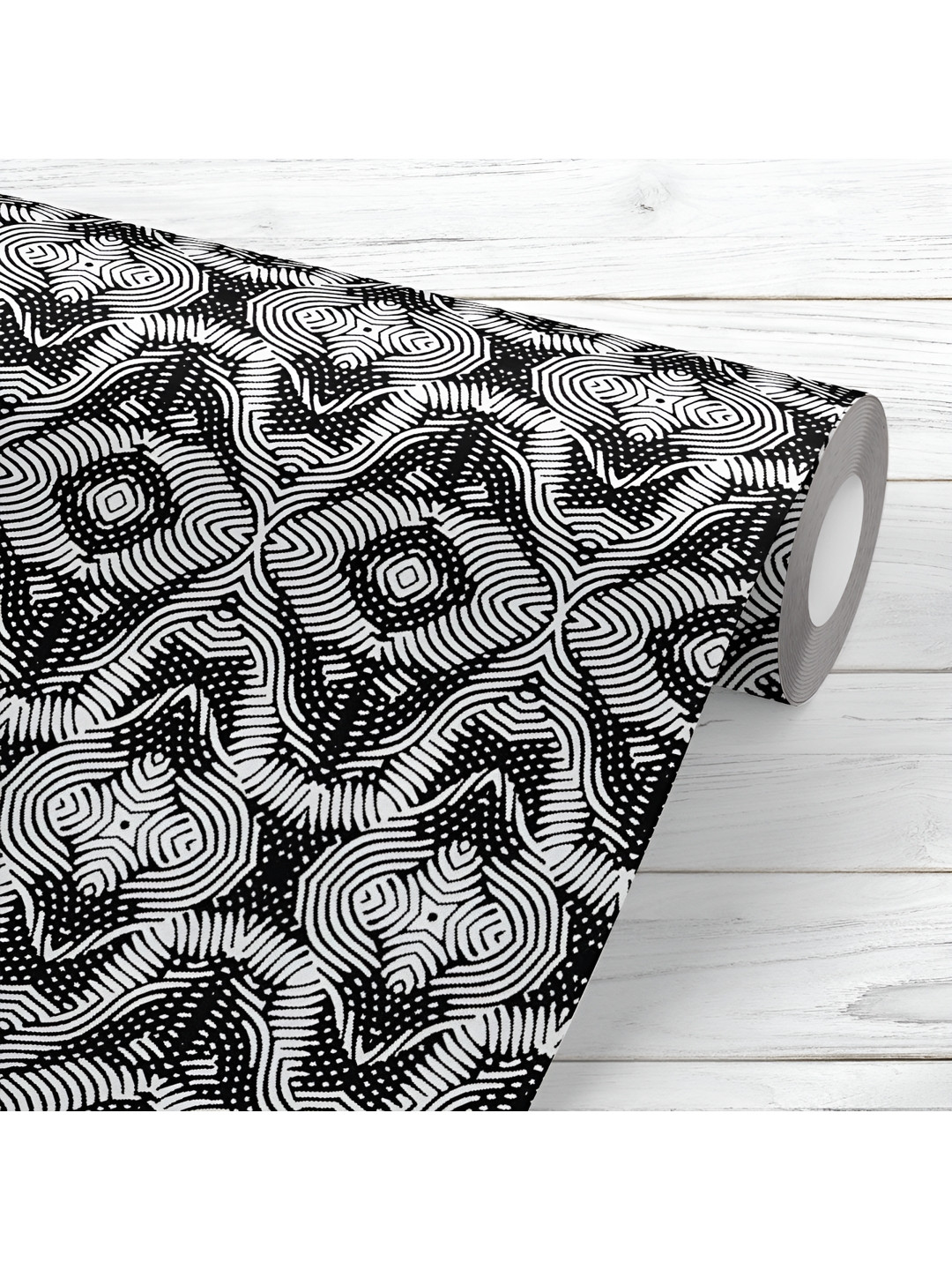 

ArtzFolio White & Black Printed UV-Resistant Peel & Stick Wallpaper