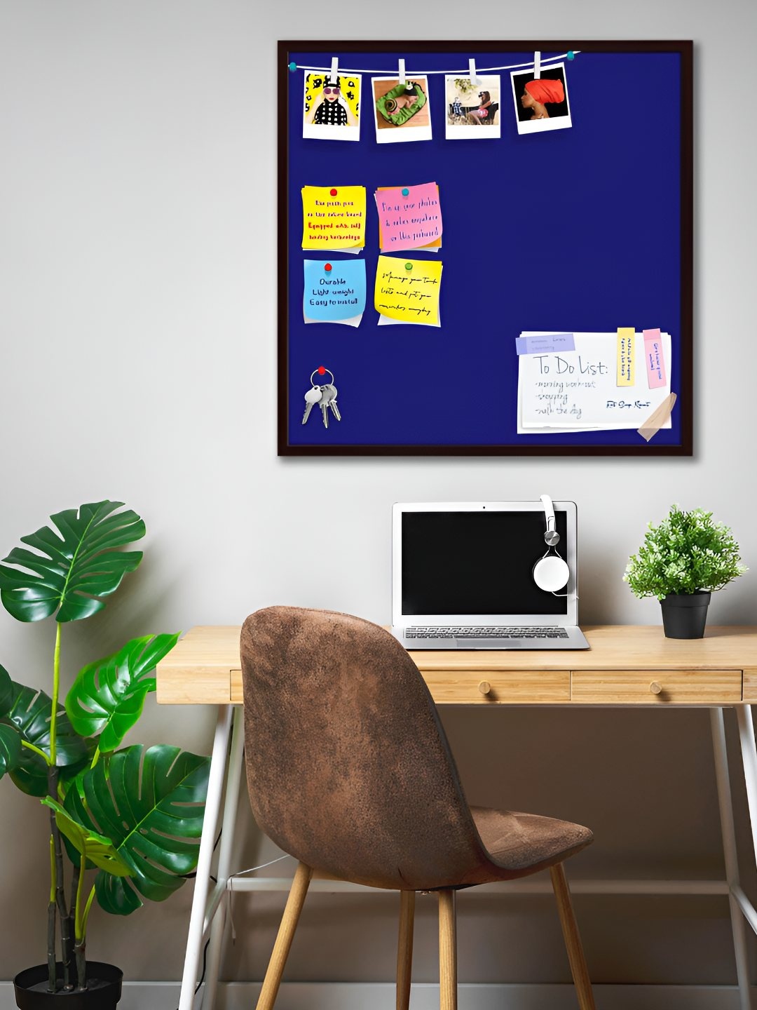 

ArtzFolio Wooden Notice Pin Board, Blue