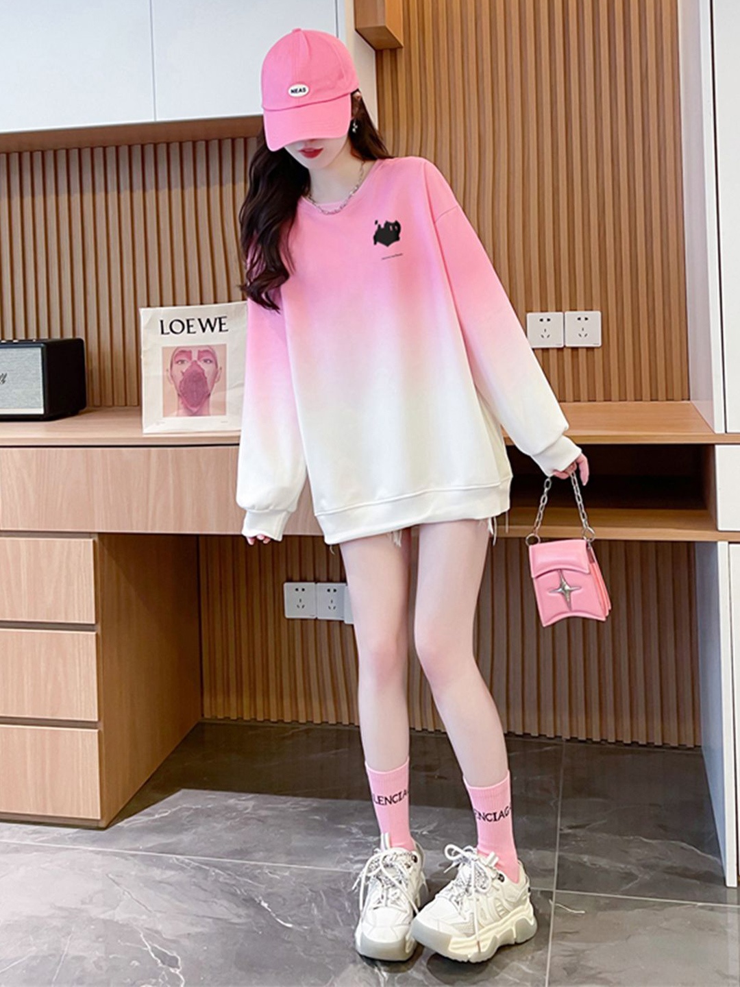 

JC Mode Women Long Sleeves Sweatshirt, Pink