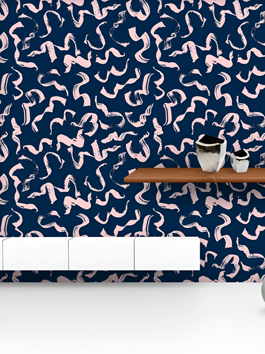 

ArtzFolio Printed UV-Resistant Anti-Bacterial Abstract Brush Stroke Peel & Stick Wallpaper, Multi