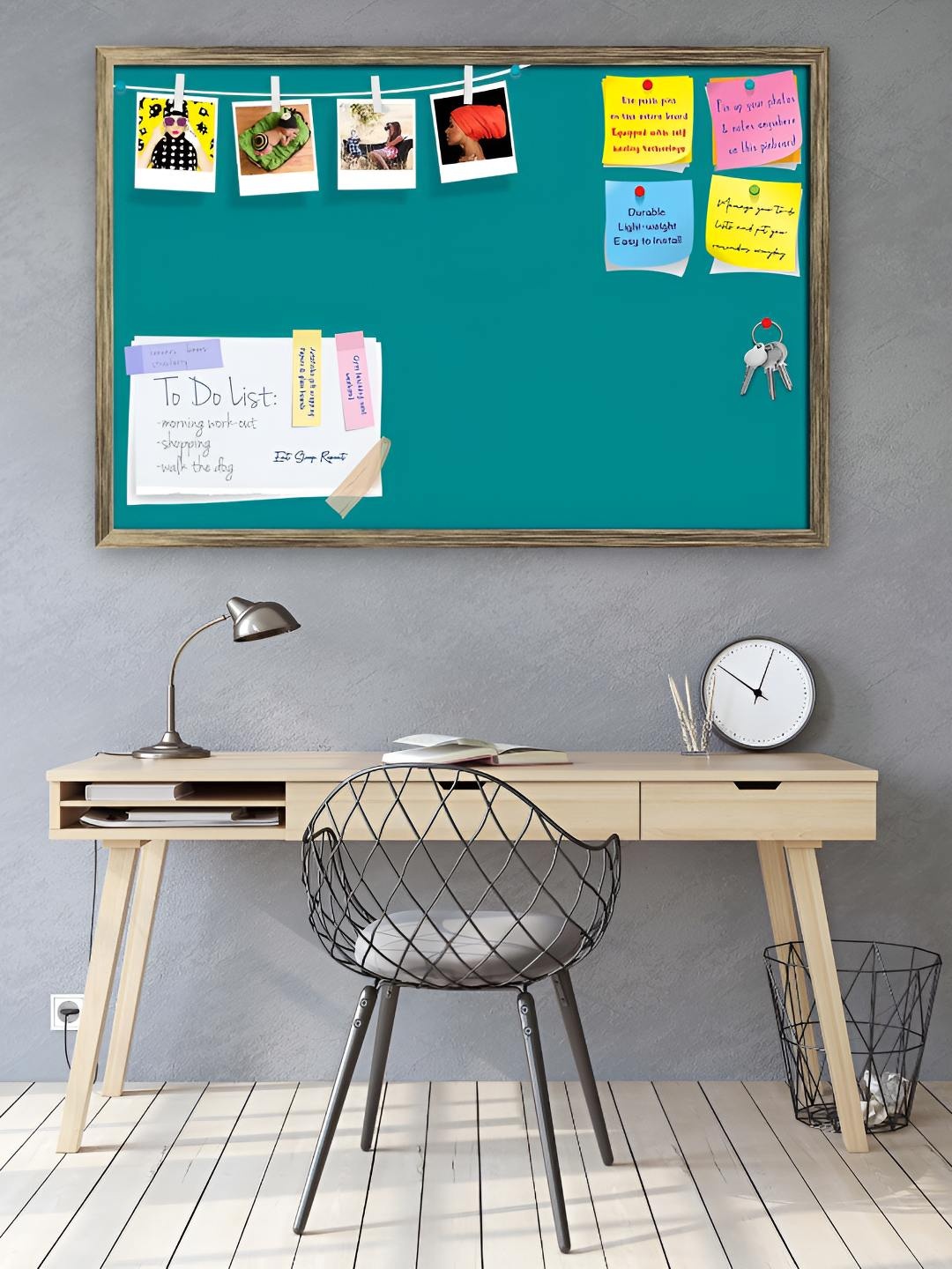 

ArtzFolio Wooden Notice Pin Board, Green