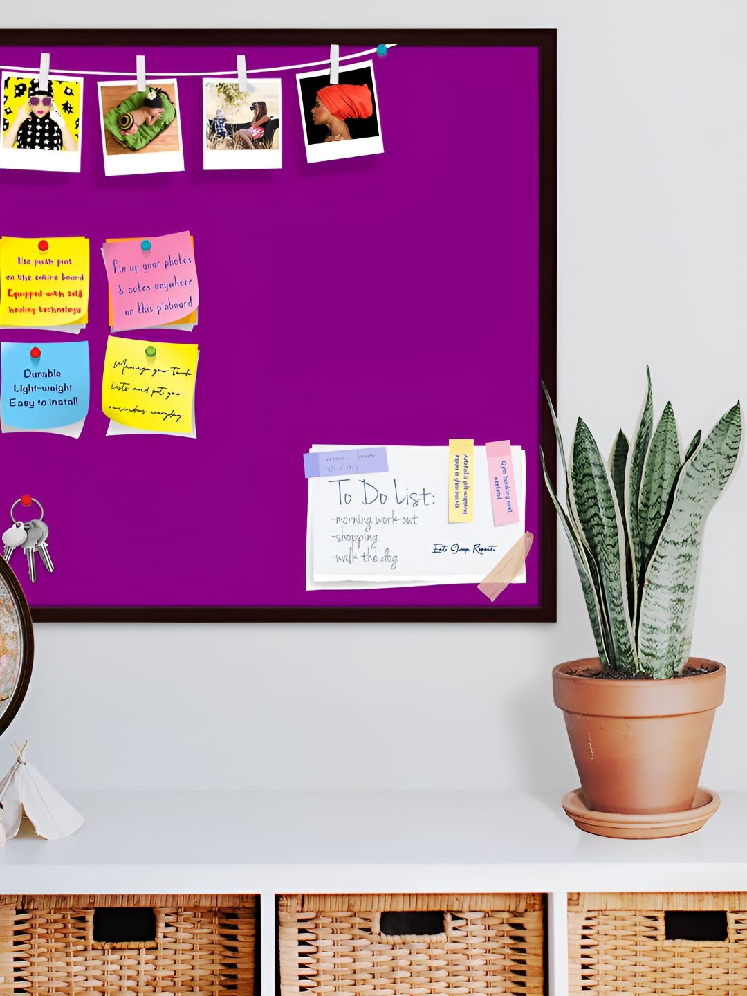 

ArtzFolio Wooden Notice Board, Purple
