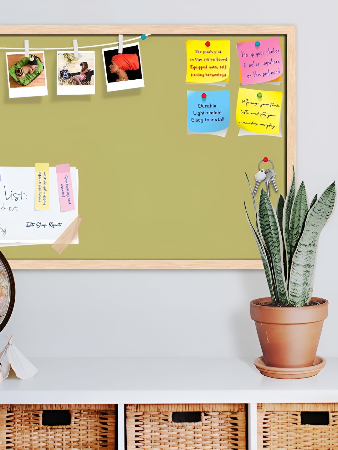 

ArtzFolio Wooden Notice Pin Board, Yellow