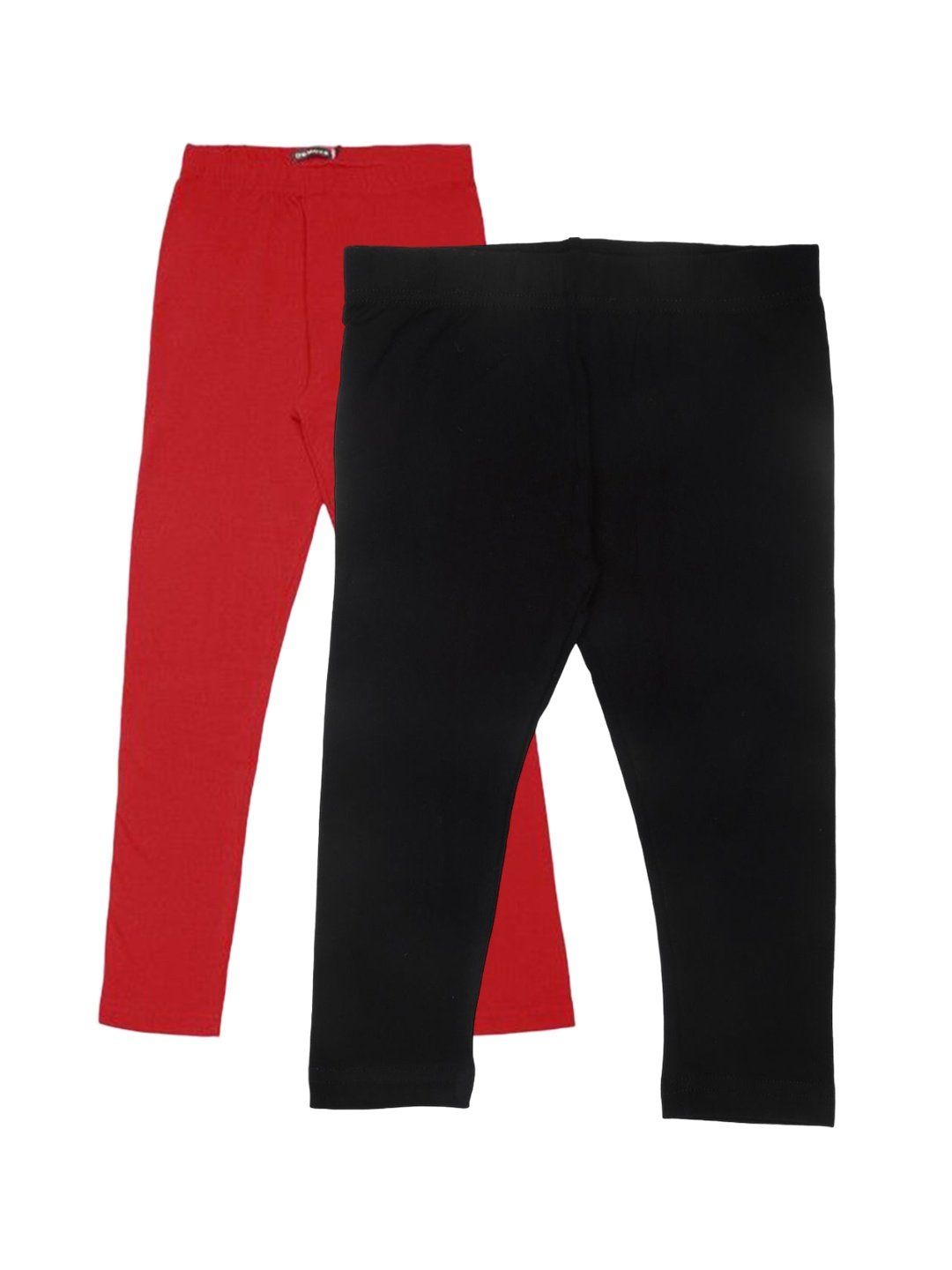 

De Moza Girls Pack Of 2 Ankle-Length Leggings, Red