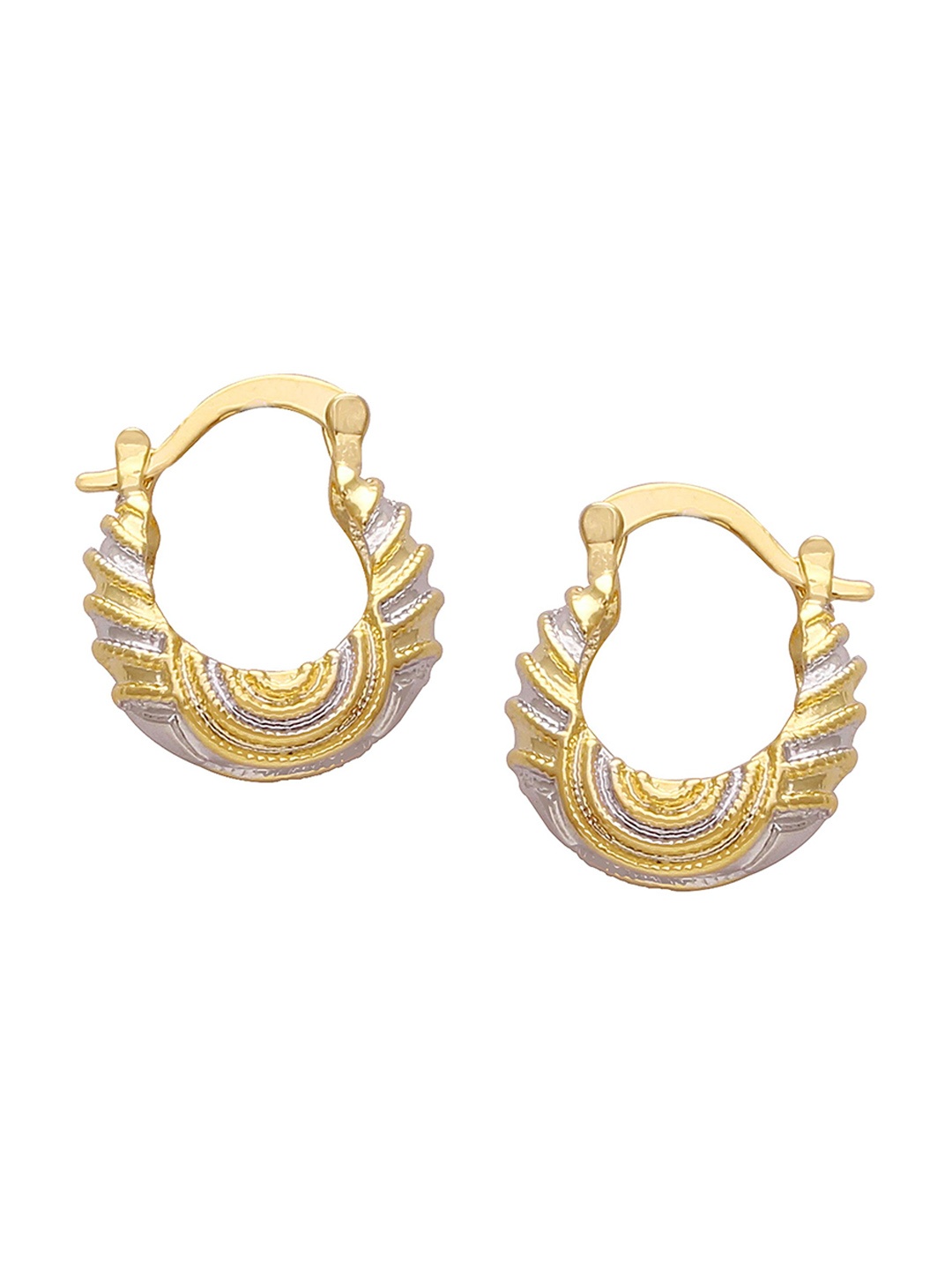 

MEMOIR Gold Plated Contemporary Hoop Earrings