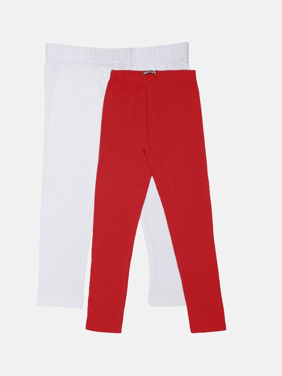 

De Moza Girls Pack Of 2 Ankle-Length Leggings, Red