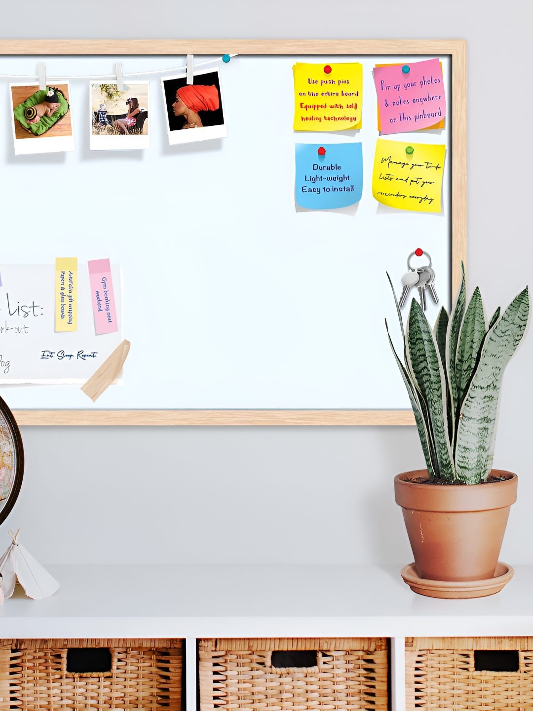 

ArtzFolio Wooden Notice Pin Board, White