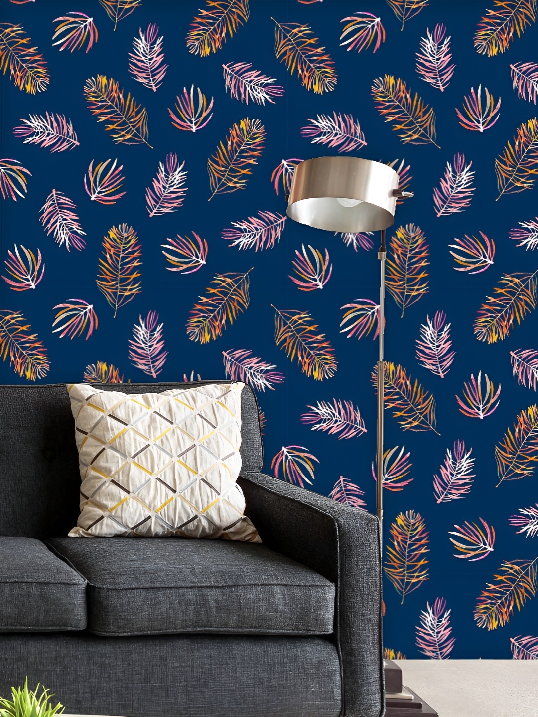 

ArtzFolio Printed UV-Resistant Anti-Bacterial Watercolor Spruce Branches Peel & Stick Wallpaper, Multi