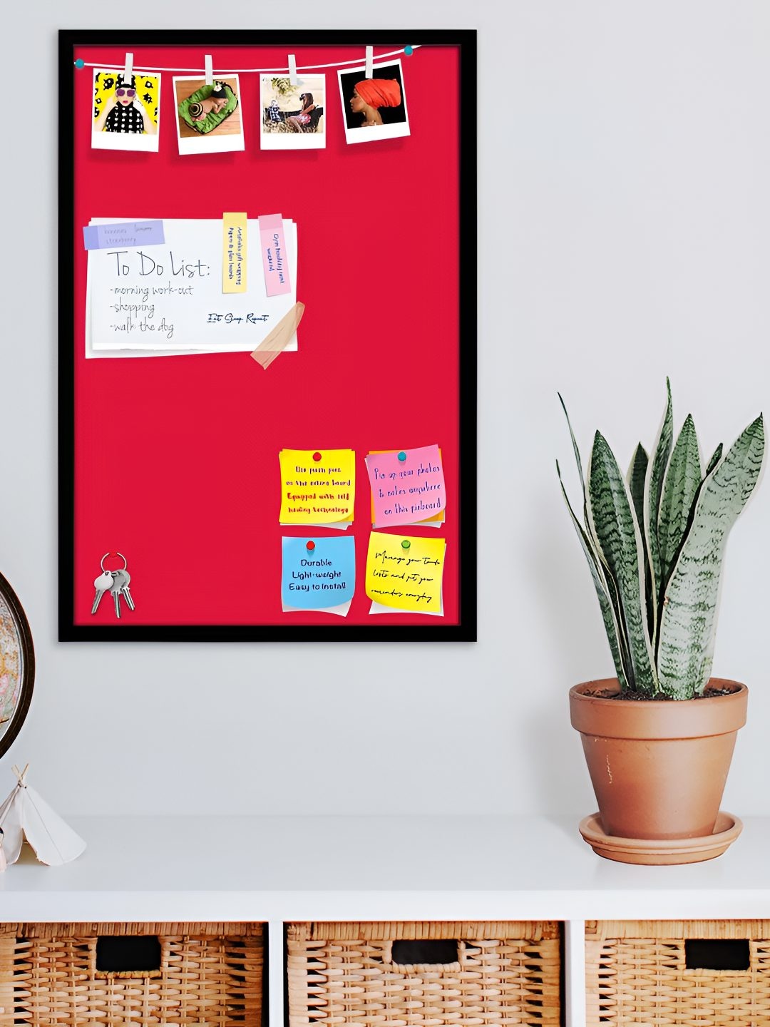 

ArtzFolio Wooden Notice Board, Red