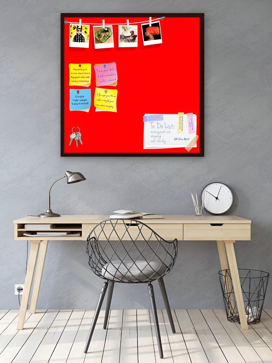 

ArtzFolio Wooden Notice Board, Red