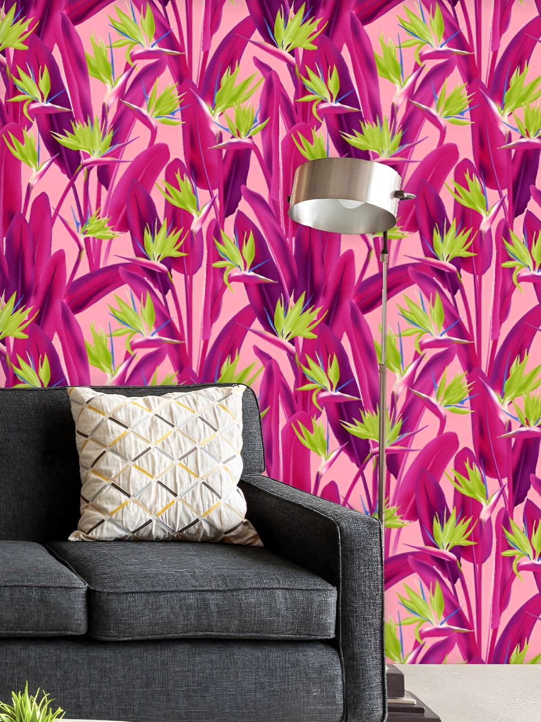 

ArtzFolio Printed UV-Resistant Anti-Bacterial Jungle Tropical Jungle Peel & Stick Wallpaper, Multi