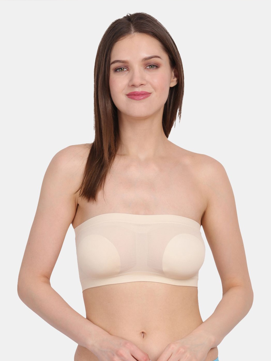 

Amour Secret Half Coverage Bandeau Bra, Beige
