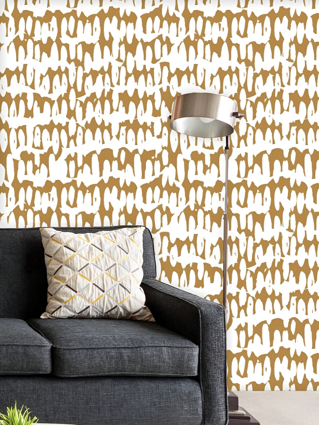 

ArtzFolio Printed UV-Resistant Anti-Bacterial Japanese Watercolor Shibori Lines Peel & Stick Wallpaper, Multi