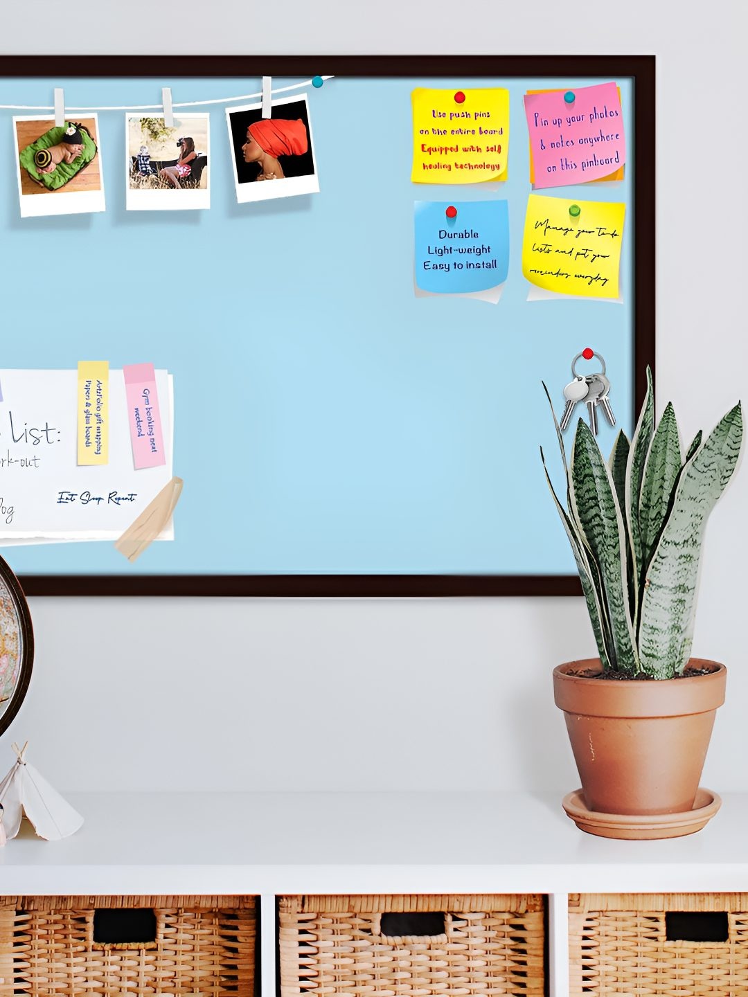 

ArtzFolio Wooden Notice Pin Board, Blue