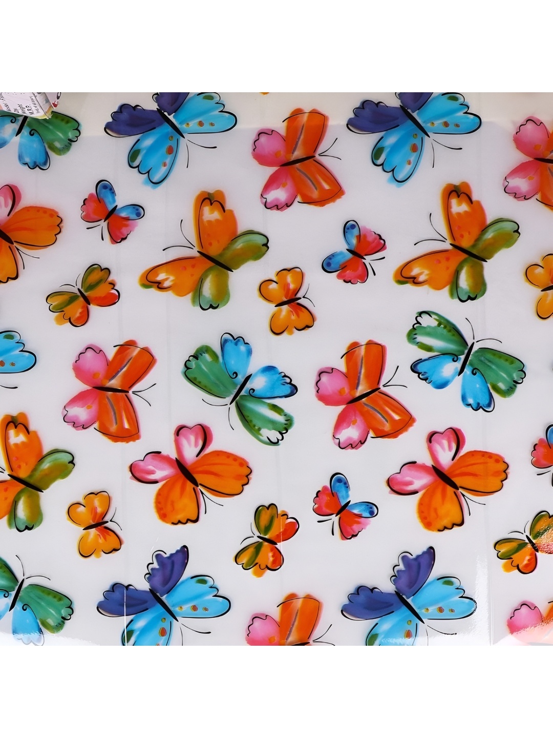 

CVANU Red & Blue Printed Self-Adhesive Waterproof Window Decals and Stickers