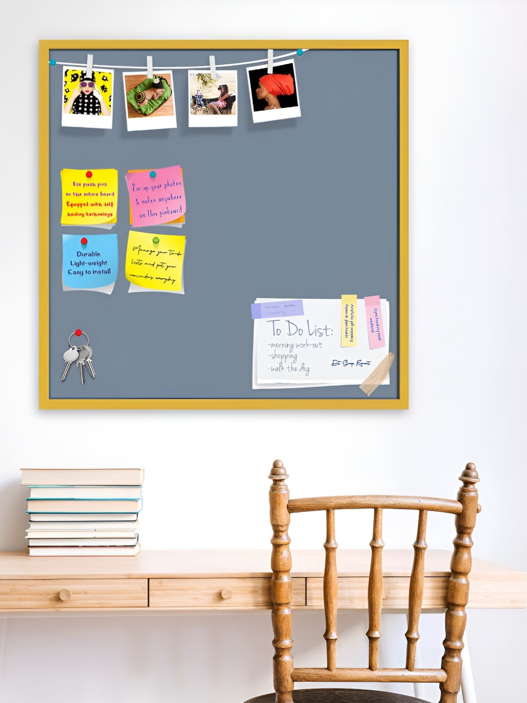 

ArtzFolio Wooden Notice Board, Grey