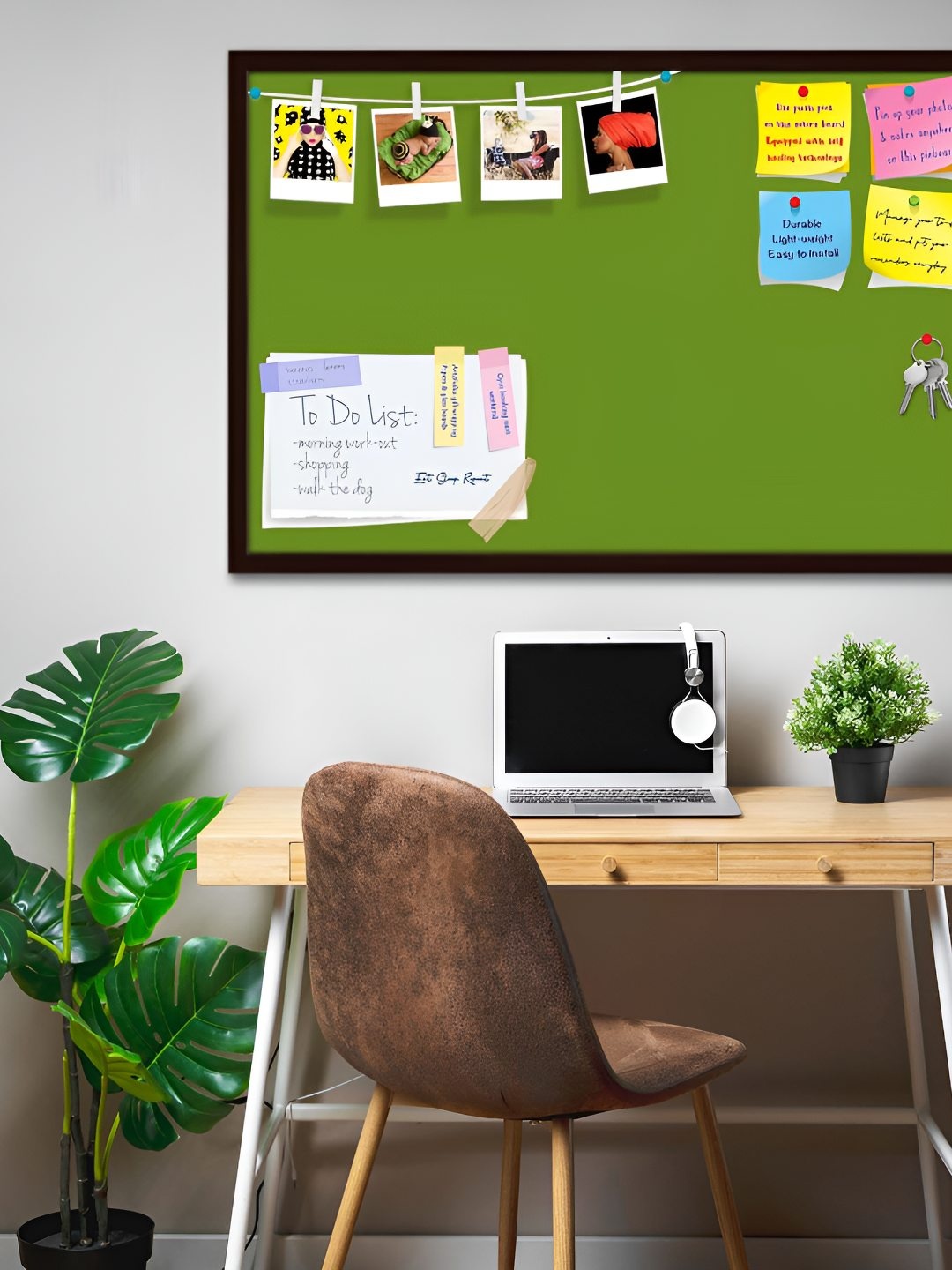 

ArtzFolio Wooden Notice Pin Board, Green
