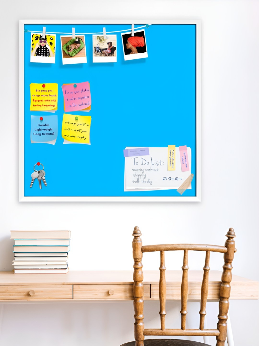 

ArtzFolio Wooden Notice Pin Board, Blue