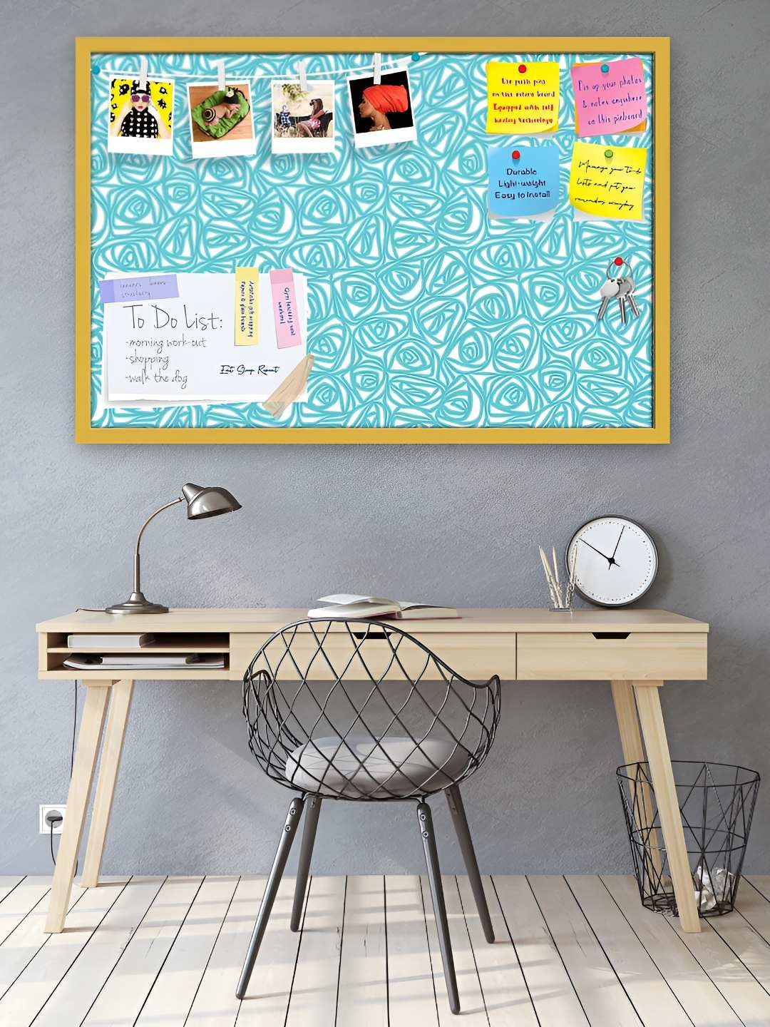 

ArtzFolio Wooden Notice Pin Board, Multi