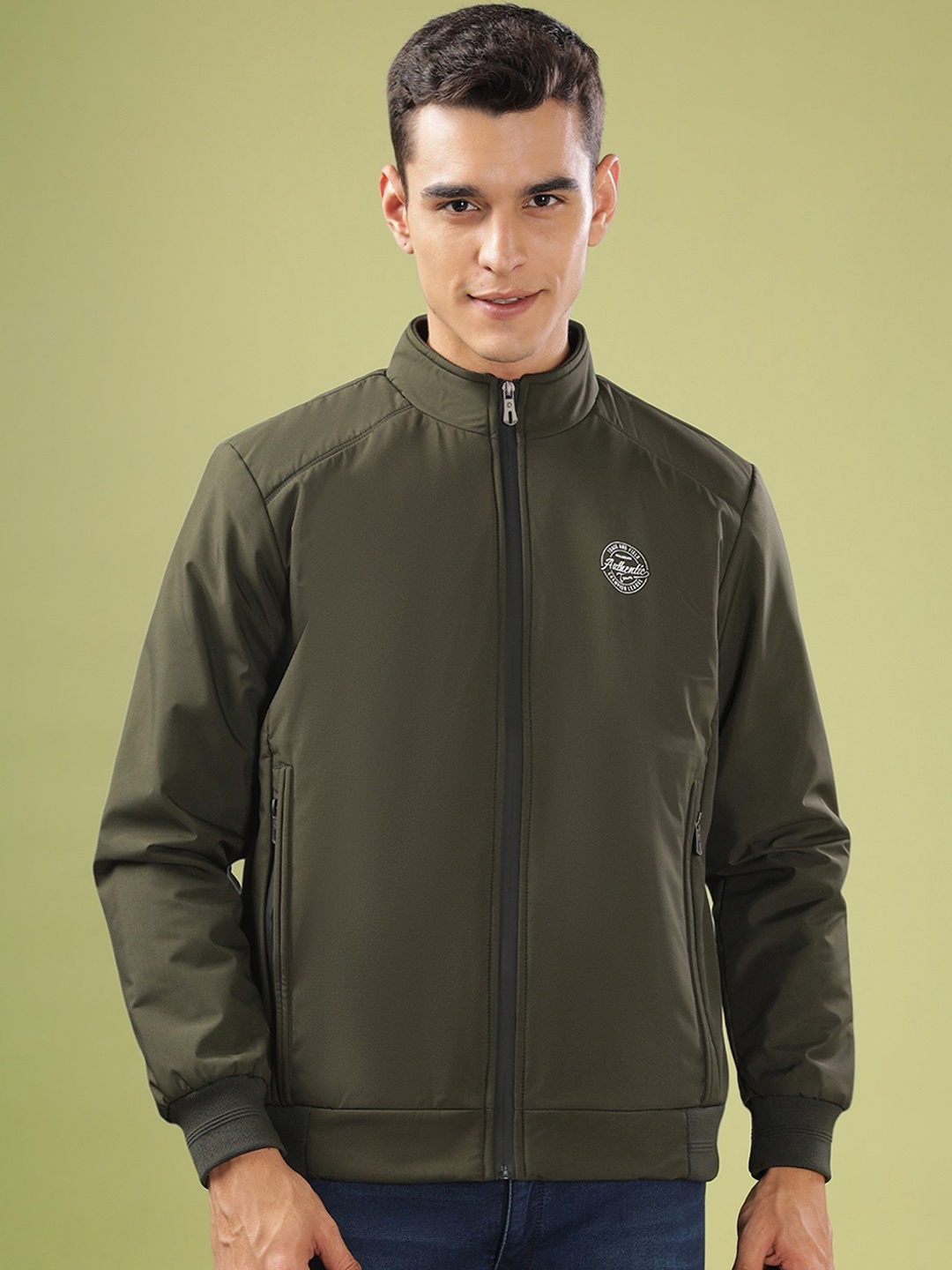 

Dollar Men Lightweight Bomber Jacket, Olive