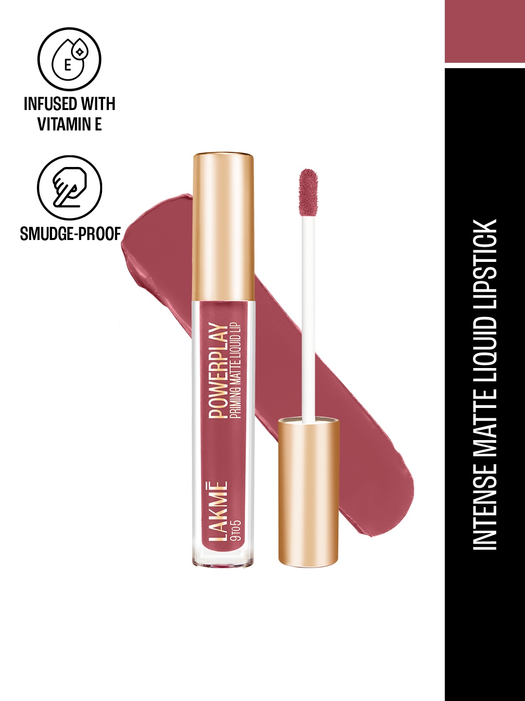 

Lakme 9to5 Primer + Matte Liquid Lip Color 4.2 ml - Hustling Nude MB1, Rust
