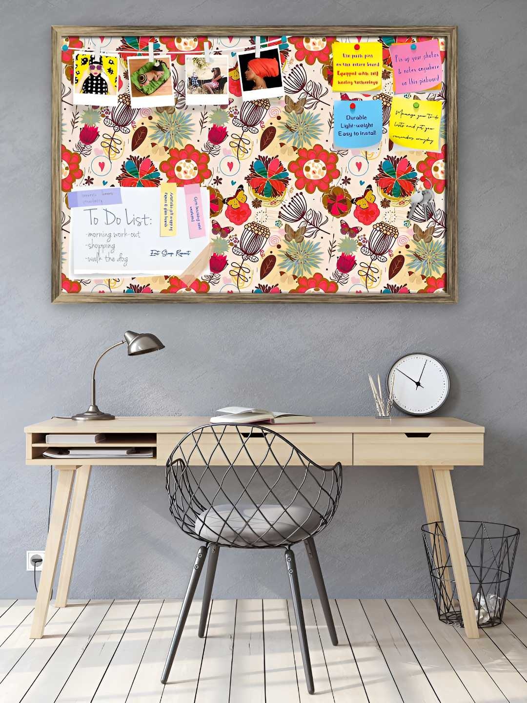 

ArtzFolio Wooden Notice Pin Board, Multi